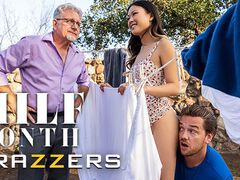 Brazzers - Can Lulu Chu Drain Her Neighbor's Huge Cock In Time Before Her Old Husband Finds Them?