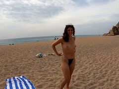 Met a Spanish Girl On a Nude Beach in Barcelona and Fucked Her in a Hotel