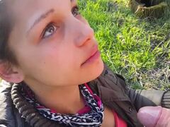 Teen romanian girl give me head for money in forest