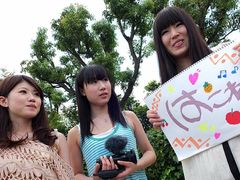 Japanese schoolgirls looking for a road trip